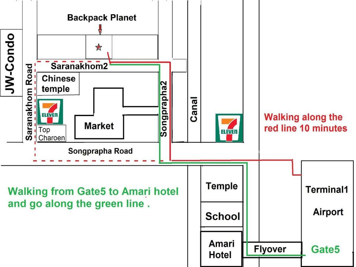 Backpack Planet Hostel Bangkok Bagian luar foto